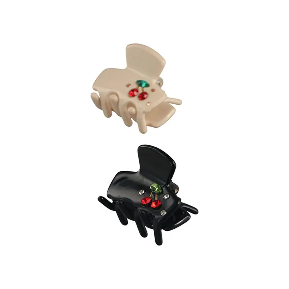 إكسسوارات الشعر الحلوة الاكريليك أغطية الرأس الكورية مخالب الشعر الكرز مشبك شعر دبوس الشعر النساء