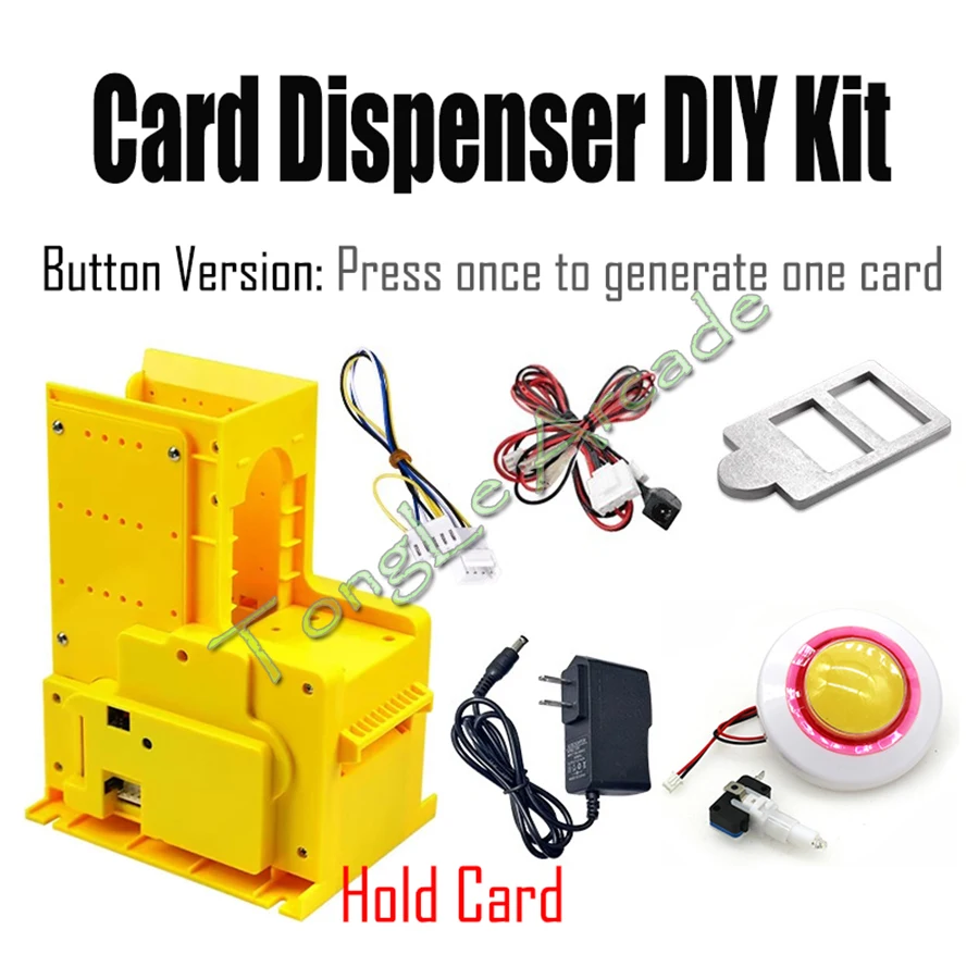 Arcade Card Dispenser DIY Kit for Card Vending Machine Trading Card Scorecard Automatic Drop Coin-Operated Children's Game