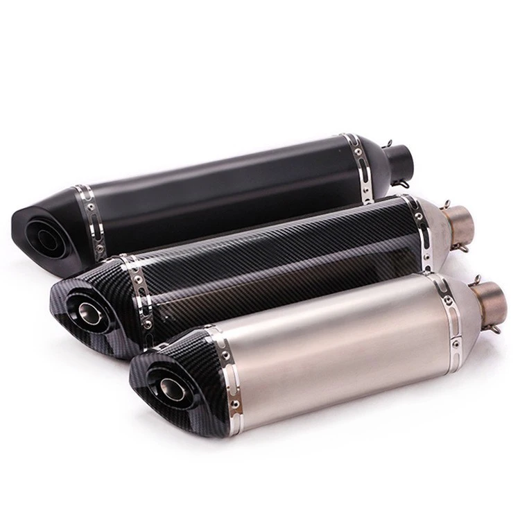 Slip-On 470MM Universal Motorrad-Auspuff Schalldämpfer Abgasrohr mit herausnehmbarem DB-Killer 51MM für R3 Z900 AK550 CBR500 Nmax