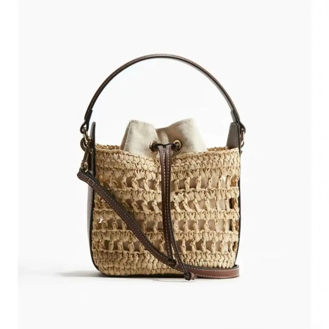 

ТОВЕННАЯ СУМКА-ПОДЕЛКА Модные маленькие кошельки через плечо Летние женские соломенные новые сумки Роскошные дизайнерские сумки для повседневного стиля