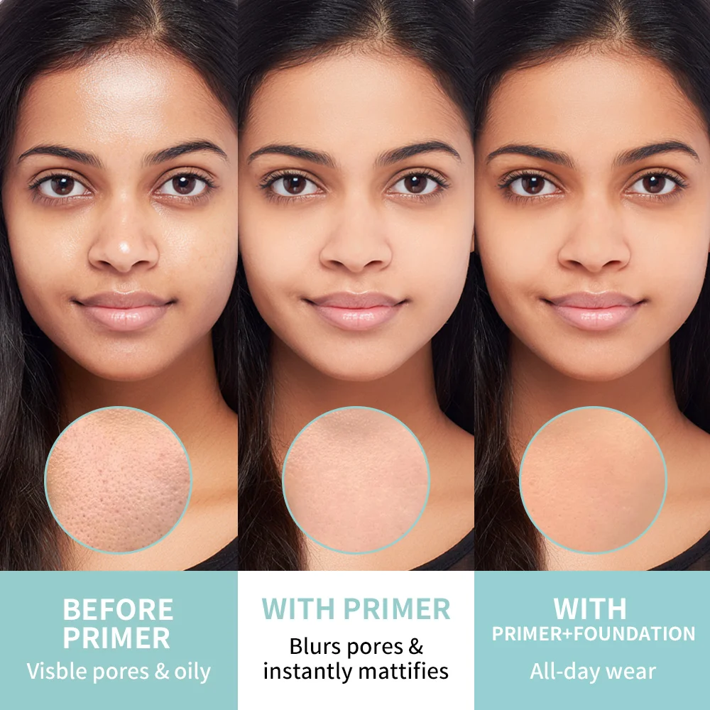 Face Primer Cream Invisible Pore Base Makeup Concealer Isolation Makeup Front Pore Base Oil Control Moisturizing
