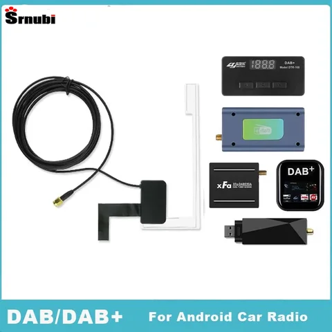 DAB/DAB + 안테나, 5 가지 유형의 DAB + 모듈, USB 어댑터 포함, 안드로이드 자동차 라디오, GPS 스테레오 디지털 리시버 플레이어, 유럽용