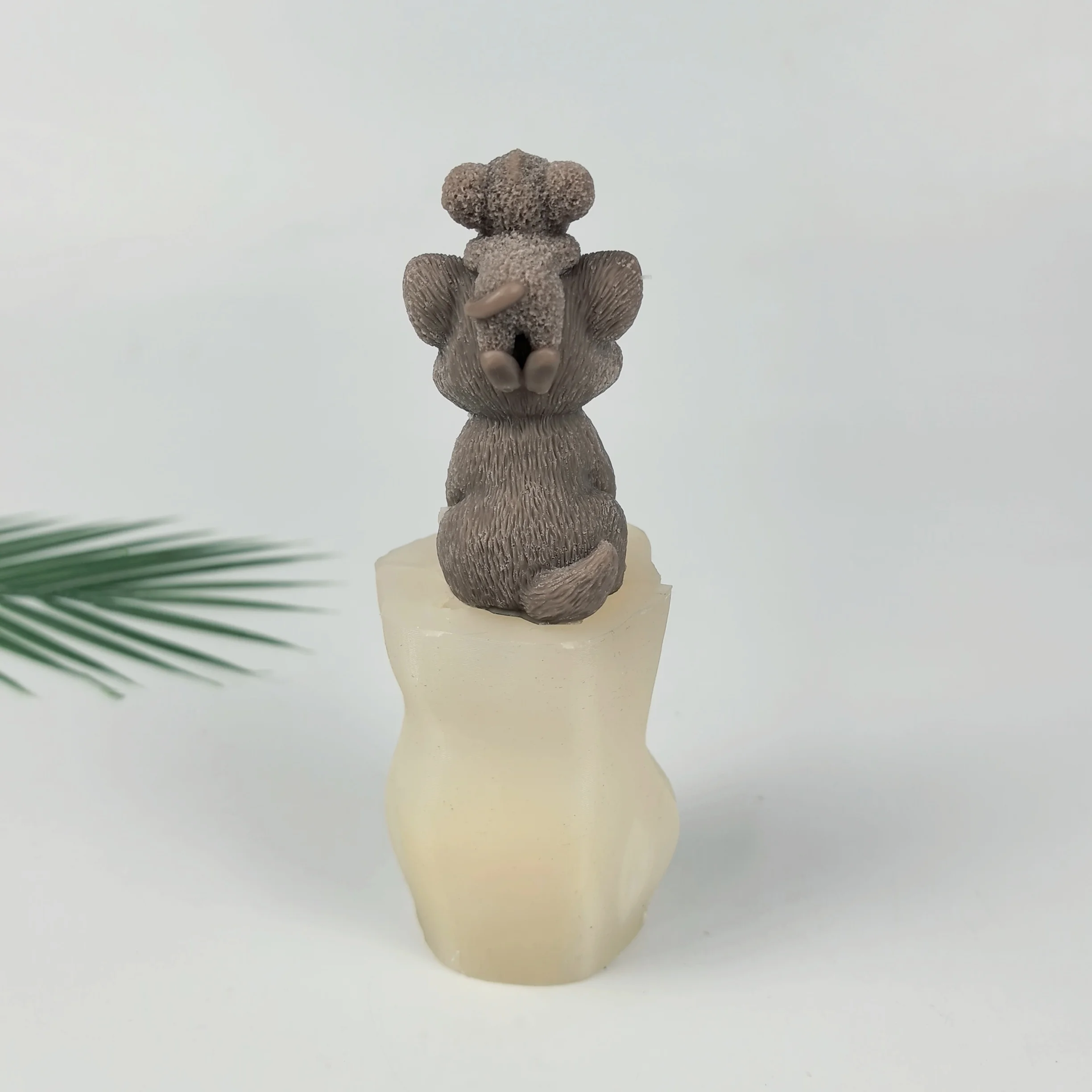 3D Animals Mold Cat& Mouse Moulds Silicone Candle Soap Molds Clay Resin Cake Decor Wedding Birthday Candles Handmade DW0730