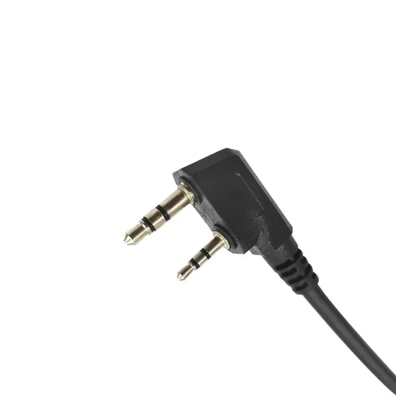 GA Dual Plugs Aviation Headphone to 2-Pin Pilot Headset Connector Convert Cable for UV-5R 888S-ABHG