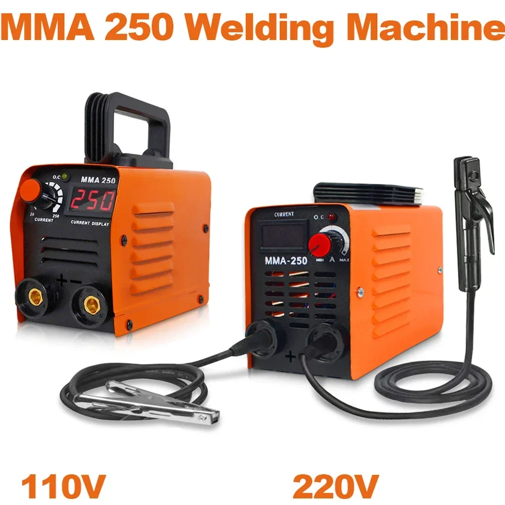 Imagem -05 - Portátil Mig Soldador Inversor Máquina de Solda Mini Ferro Equipamento Elétrico de Solda Ferramentas de Reparação do Carro Mma Zx7 250a 110v 220v