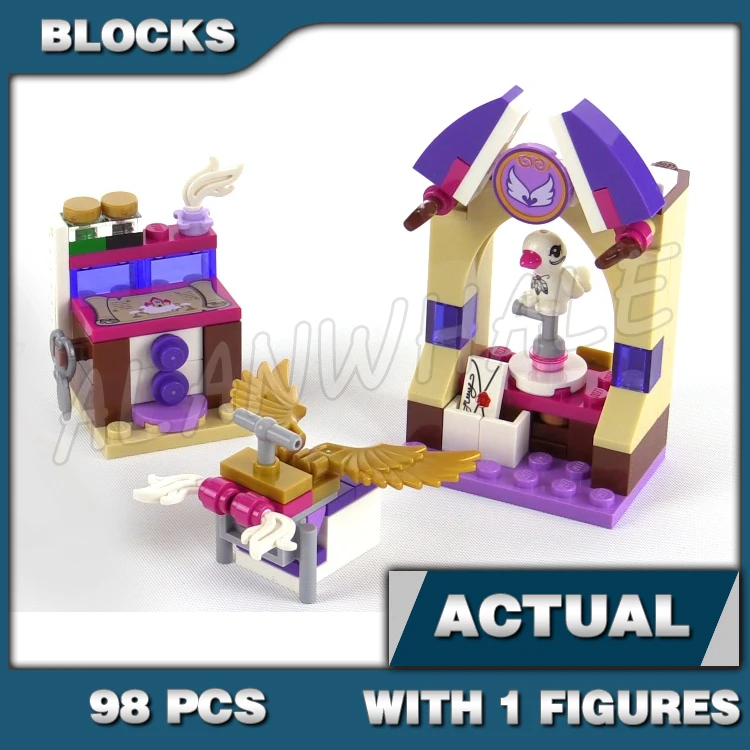 

98pcs Aira's Creative Workshop Drawer Wind Element 10408 Building Blocks Girls stand Brick Sets Compatible with ELVES Model