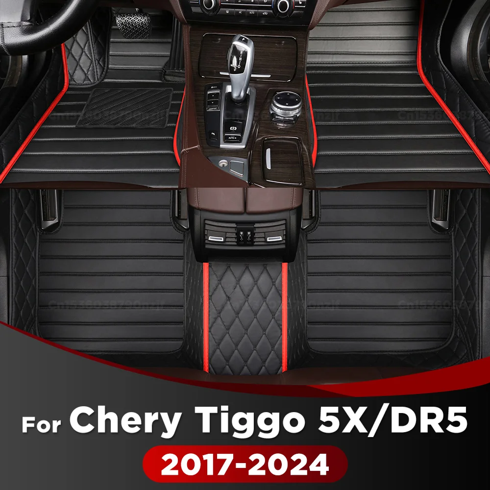 

For Chery Tiggo 5X 2017-2024 23 22 21 20 19 18 Car Floor Mats Custom Auto Foot Pads Automobile Carpet Cover Interior Accessories