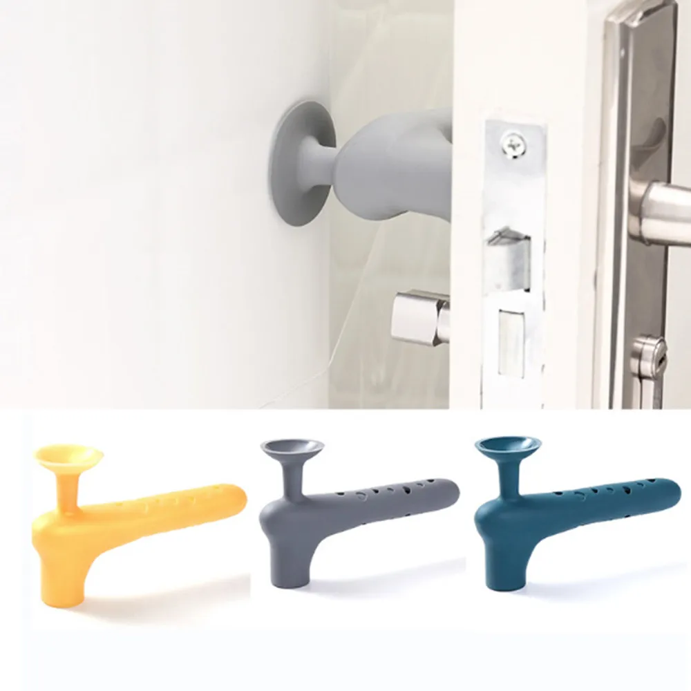 

Silicone Door Handle Protective Cover Anti-collision Baby Doorknob Protect Door Knob Cup Safety Cover Noiseless Suction