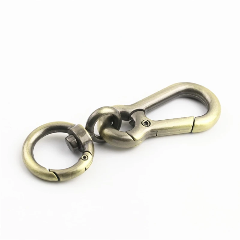 New Tail Ring Spring Hook Clasp Light Gold Key Ring Lobster Clasp Dog Clasp Connect Bag Hardware Accessories