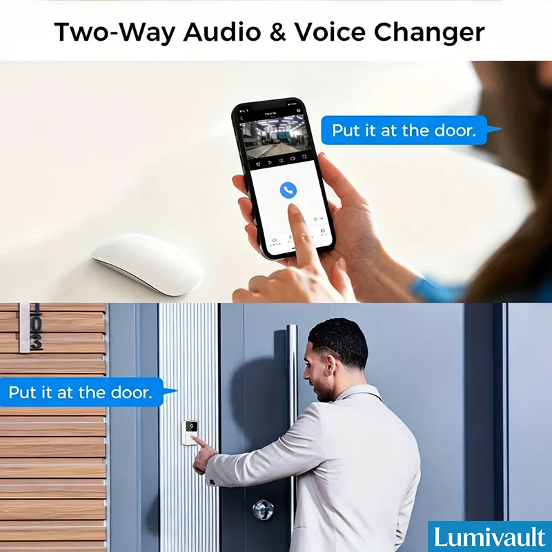 Wireless WIFI Doorbell with Camera Intelligent Wireless Intercom Night Vision Function Smart Home Security Monitor