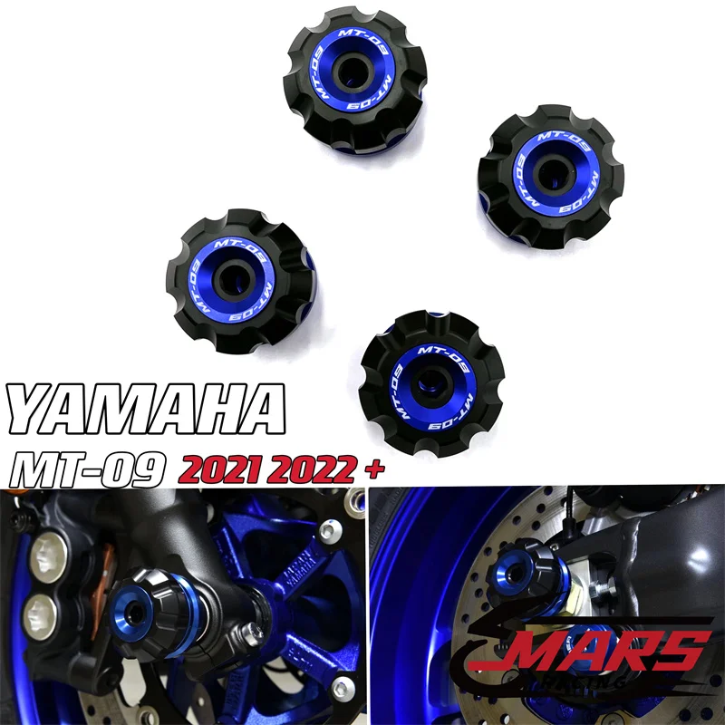 

Подходит для YAMAHA new Φ MT09 2021 2022 Φ LOGO мотоциклетный передний и задний колесный шар, передняя ось, слайдер, поворотный рычаг