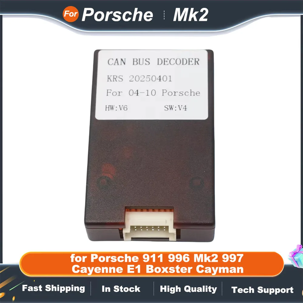 CAN BUS Decoder 16 Pin Wiring Harness Adapter ISO Quadlock Connector Cable for Porsche 911 996 Mk2 997 Cayenne E1 Boxster Cayman