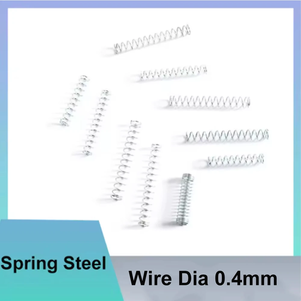 10/20/50Pcs Wire Diameter 0.4mm Outer Diameter 4mm Ballpoint Pen Core Spring Return Small Spring Length 20mm  25mm 30mm