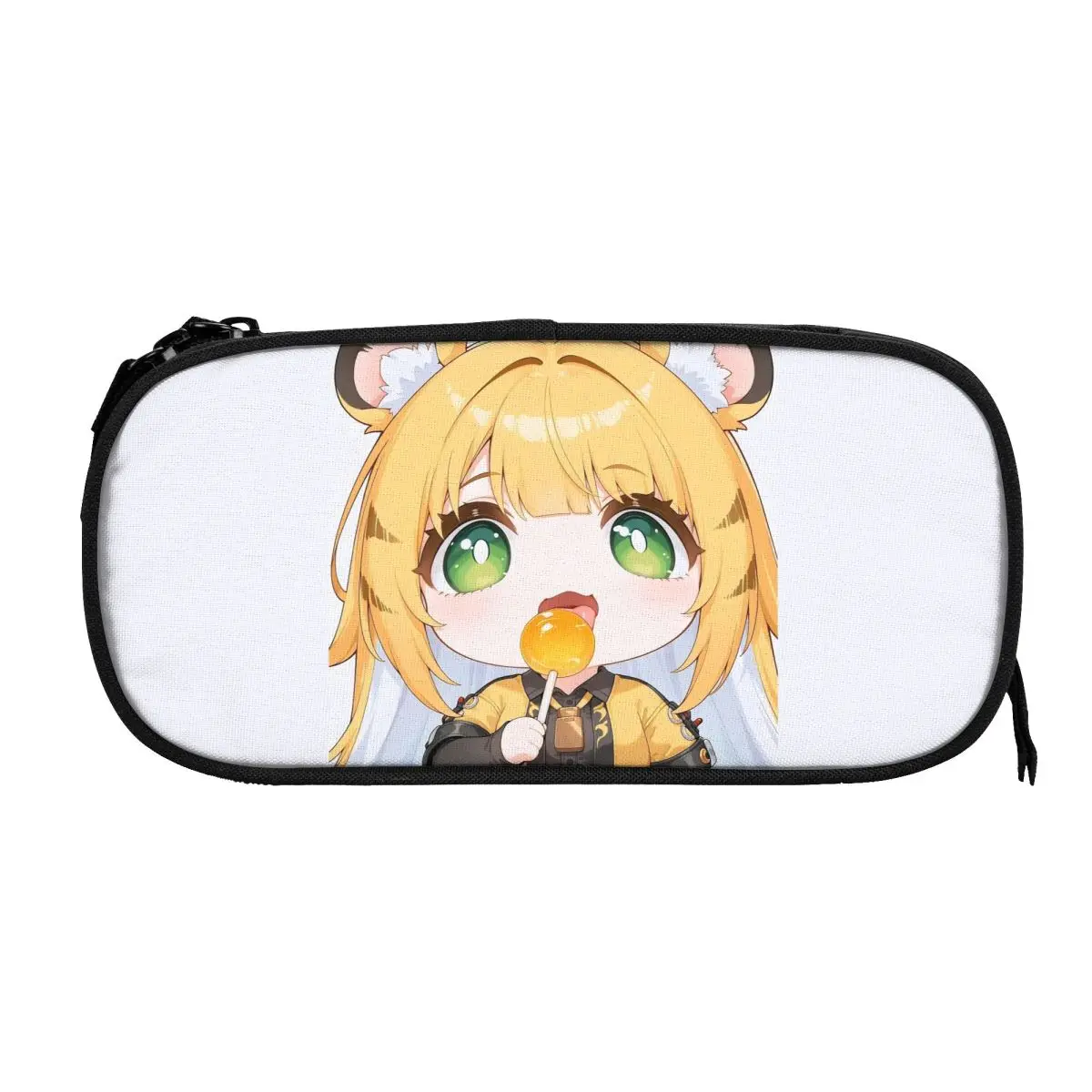 

Милый пенал ZZZ Zenless Zone Zero Chibi Ju Fufu, креативные сумки для ручек, детские большие школьные принадлежности для хранения, пеналы на молнии