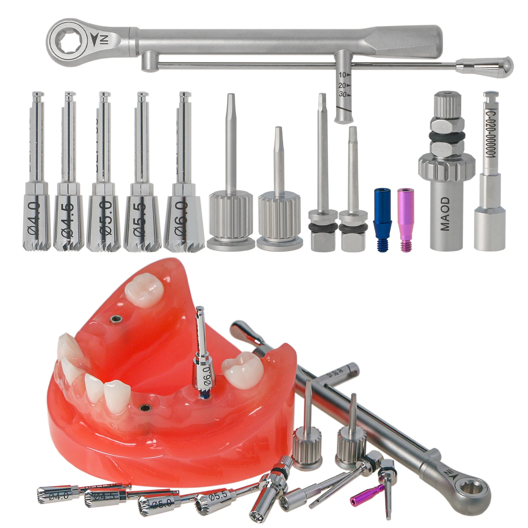 

Стоматологический имплантатный костный профилорез Hiossen Torque Driver 1.2, отвертка Multi ABT