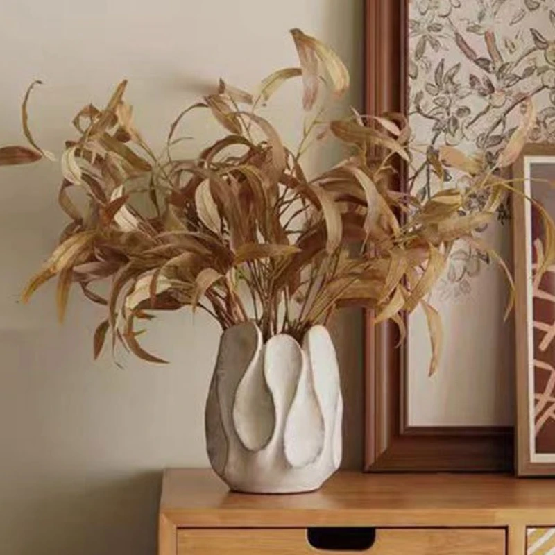 

Wabi Sabi Figurines Modern Creative Flower Miniatures Living Room Art Sculptures Aesthetic Crafts Home Decoration Accessories