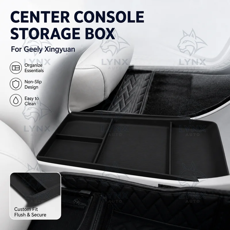 For Geely Xingyuan Center Console Storage Box Car Organizer Accessories Interior Modification Parts Vehicle Supplies