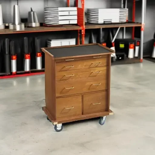 Storage Cabinet with Drawers Wood, Great for Under Desk Storage & Office Storage Cabinet Oak