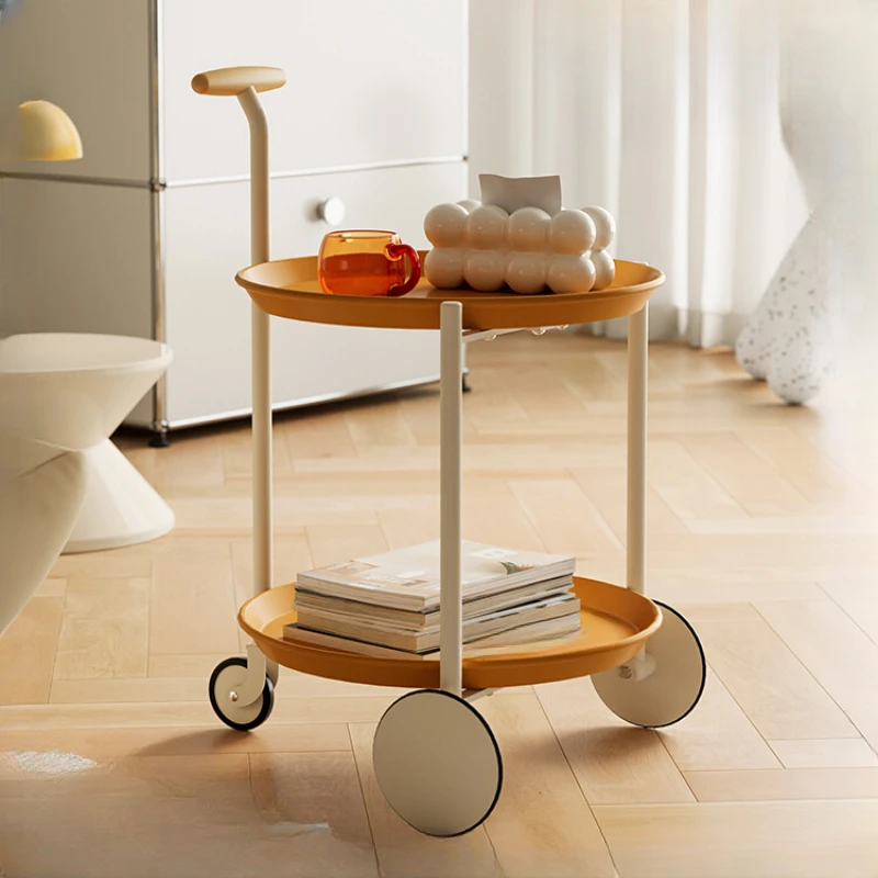 

sand hair edge table, small unit type, internet celebrity, mobile moon cart, creative and minimalist tea small table
