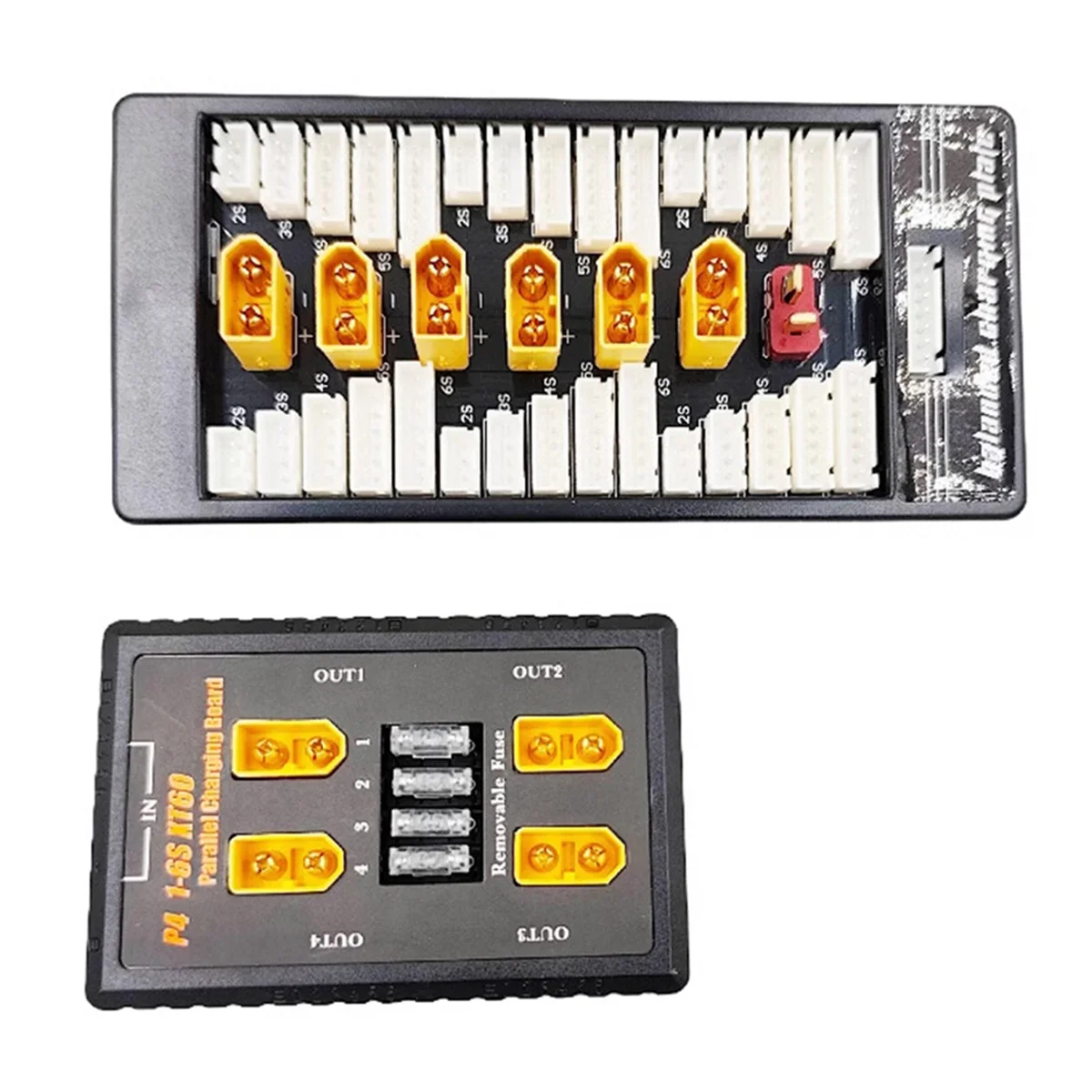 Supernew  P4 1-6S XT60 Plug Parallel Charging Board Support 20A Input 4 Channels Output for Rc Battery