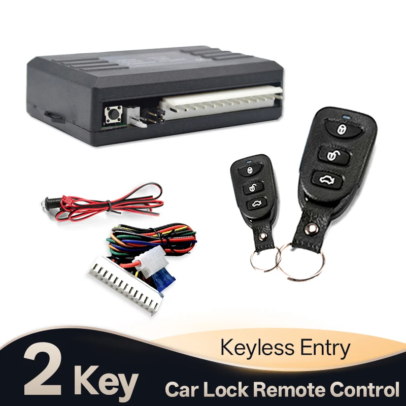 Hippcron Car Keyless Remote Central Door Lock System Locking Car Alarm Systems Auto Remote Central Kit Remote Control