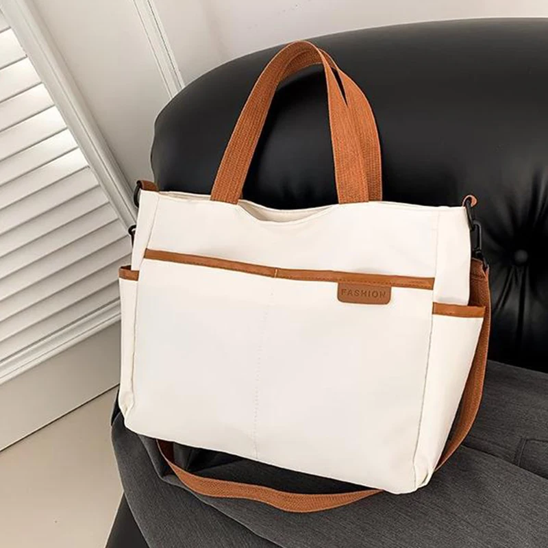 New One Shoulder Fashion Tote Bag Casual Canvas Large Capacity Crossbody Bag