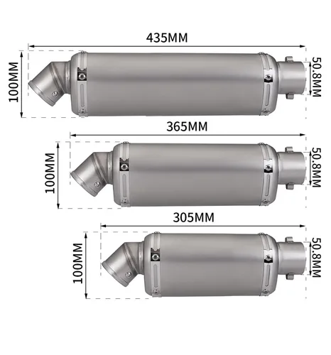 Imagen 2 del producto Silenciador de Escape Universal para motocicleta, 51mm, con DB Killer, para Yamaha PCX125 FZ1N Z900 CBR500R R6 R25 R3 R1 Z400 Z650