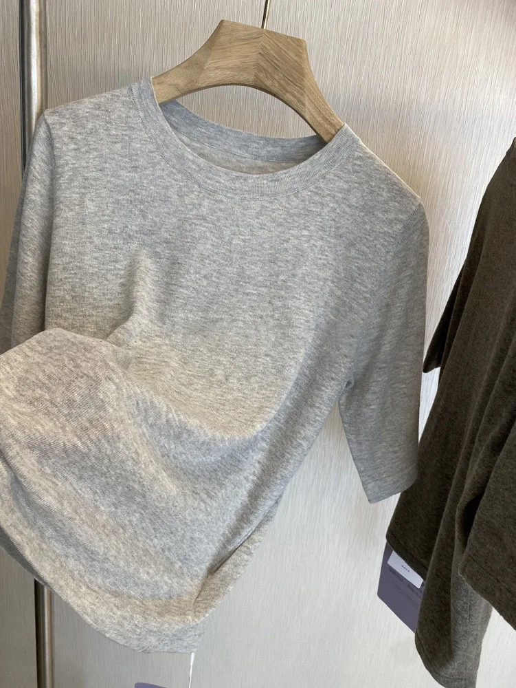 

Женская футболка из смеси льна и хлопка высокого качества, дышащая, влажная, ng, свободный крой, круглый летний топ Ne ort Sve