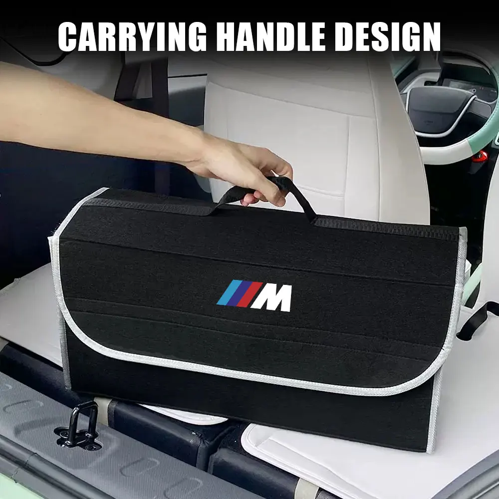 Car Large Capacity Foldable Trunk Storage Box Sundries Organizer Bag For BMW 1 3 5 7 Series M Performance M3 M5 M6 F01 F20 F10