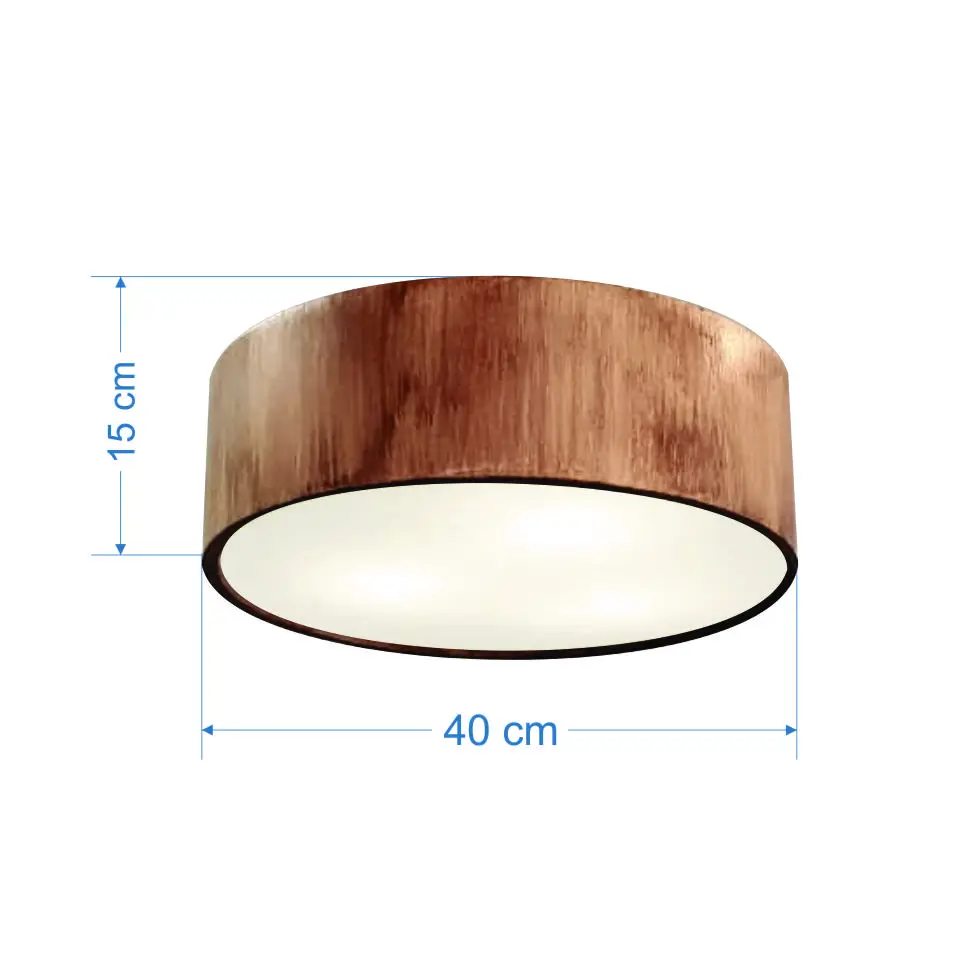 Plafon For Dining Room in Cylindrical Wood SJ-3066 Color Imbuia