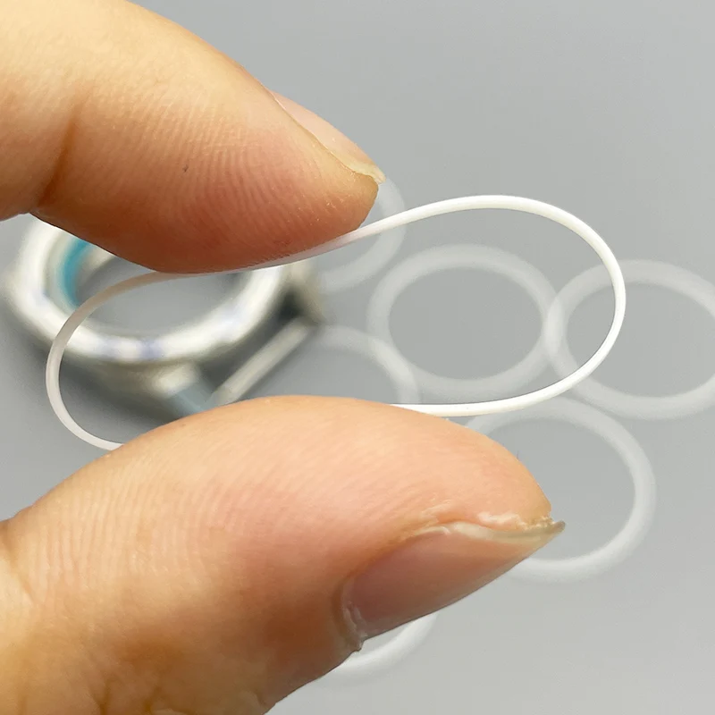 

2/5/10Pcs Dia 18-40mm White Waterproof Gasket For Crystal Glass Internal High 0.8mm Thick 0.4mm O Ring Watch Gasket Watch Parts