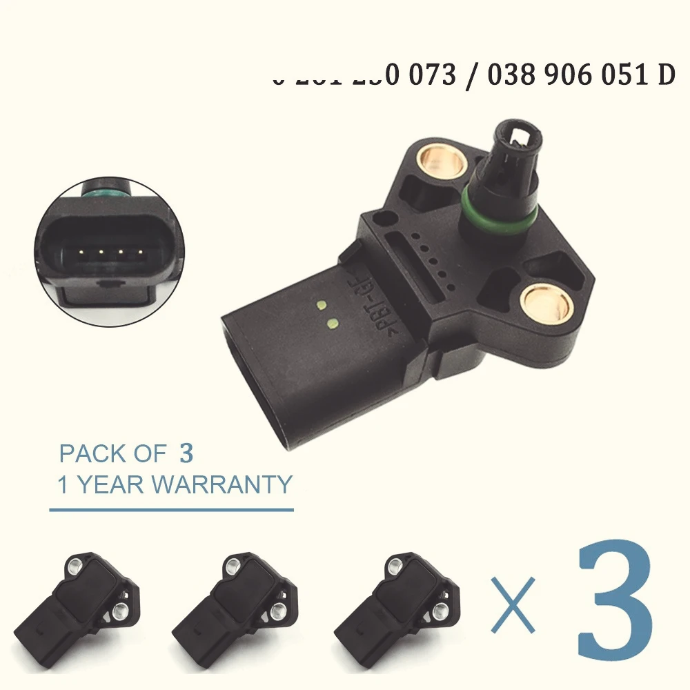 Sensor Turbo MAP para A3, A4, A6, Q3, S3, TT 1,8, 2,0, 038, 906, 051, D 038906051D 0, 261, 230, 073