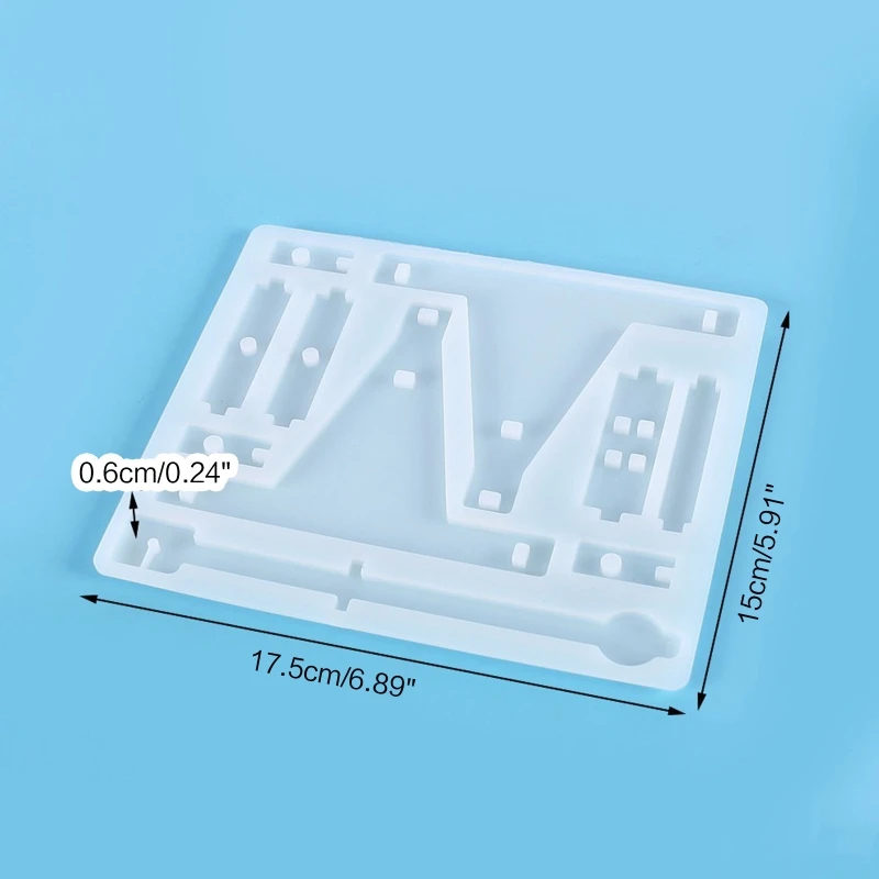 F42F Katapult Epoxidharz Gussform Spielzeugherstellung Zubehör Silikonharzform