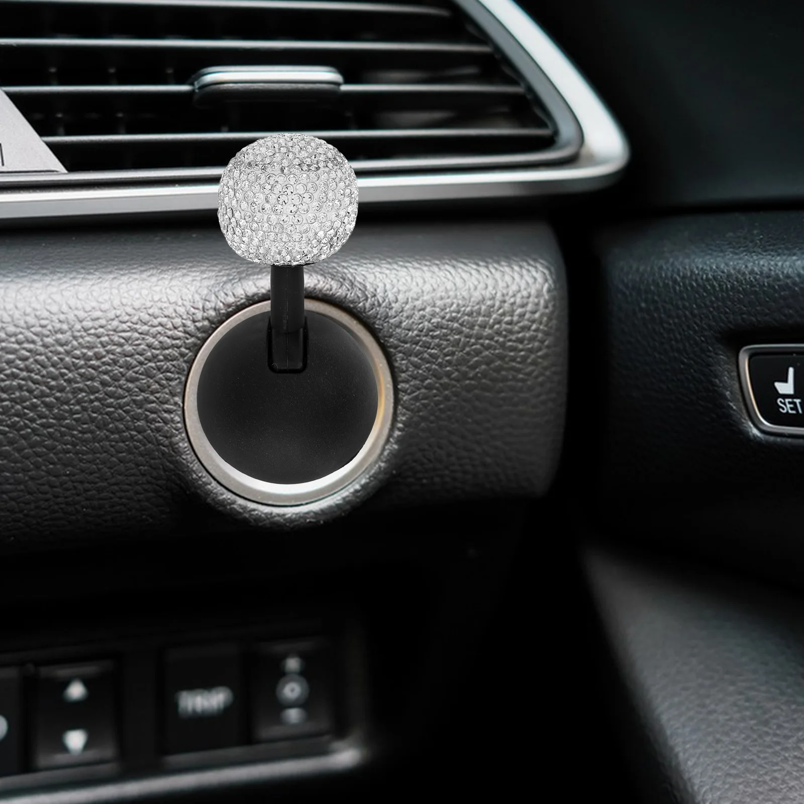 

Stylish Push Button Ignition Lever Easy Installation Car Engine Start Joystick One Touch Start Durable Materials Wide