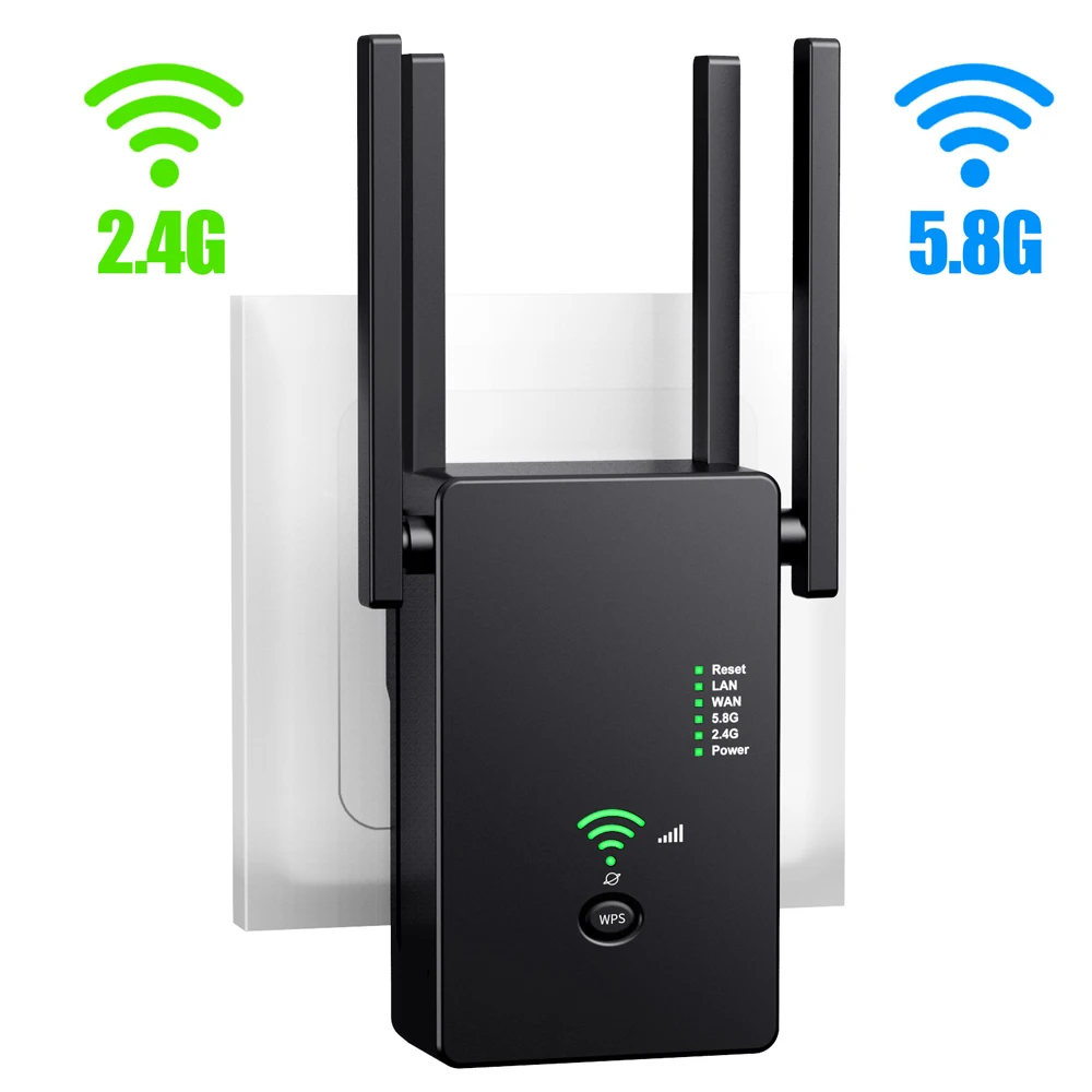 NEW AC1200 Wireless 5G WiFi Extender/Router/AP Dual Band Repeater Booster Signal 802.11AC Long Range 1200Mbps Wi-Fi Access Point