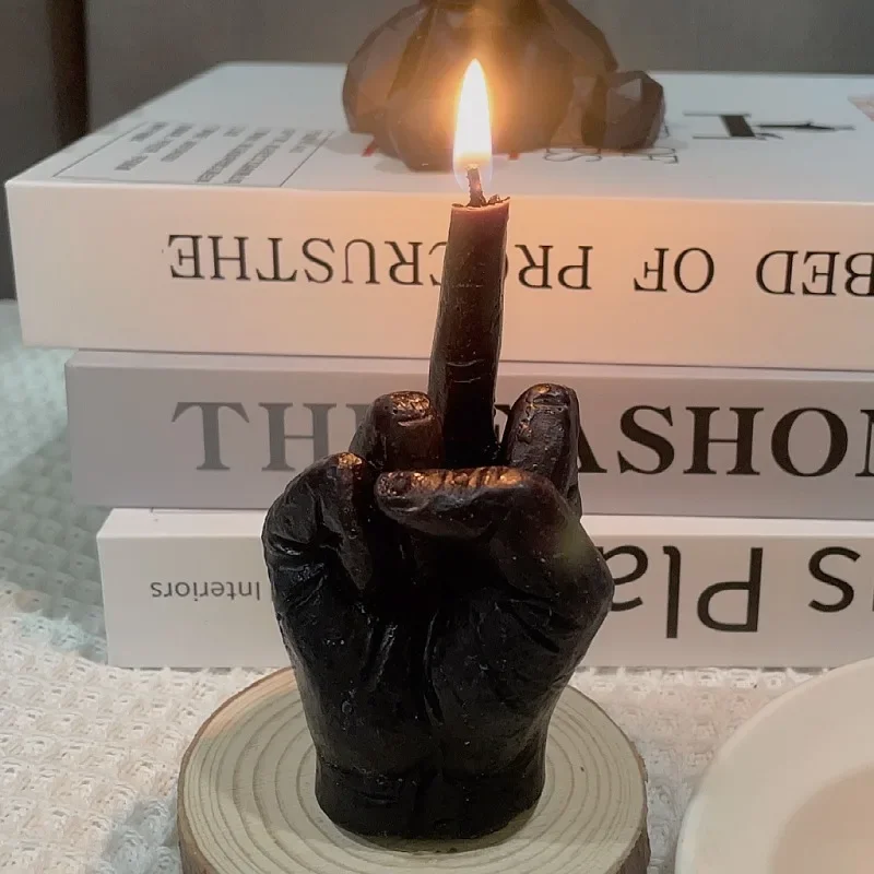 Candele per aromaterapia con dito medio, decorazioni per la casa, regali di nozze, feste, candele di emergenza, divertenti