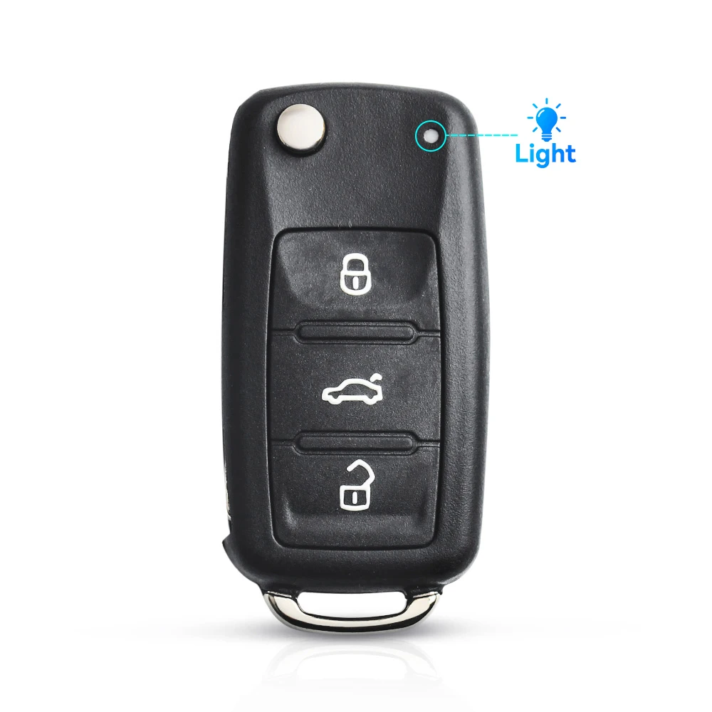 KEYYOU Neue Für VW Volkswagen Golf 4 5 6 Passat B5 B6 Polo Touran MK4 Bora Für Seat Skoda 2 3 tasten Geändert Klapp Auto Schlüssel