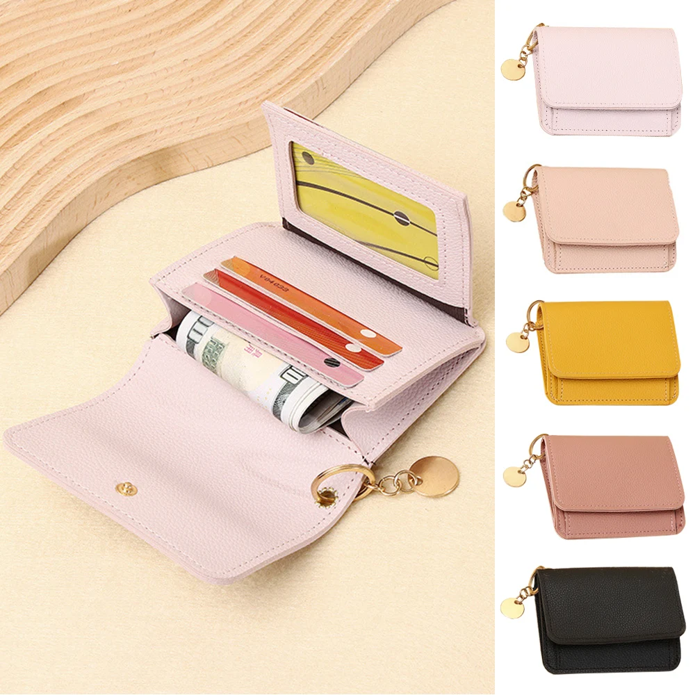 1pcs Fashion Simple Elegant Short Women Wallet Ladies Coin Purse For Woman Card Holder Small Wallet Female Mini Clutch For Girl