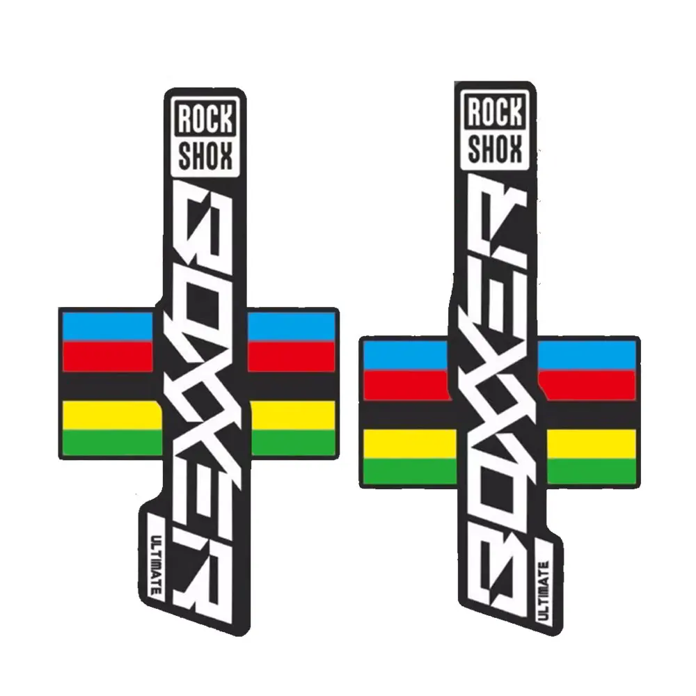 For ROCKSHOX BOXXER ULTIMATE WC UCI style Fork Decal Stickers Laminated