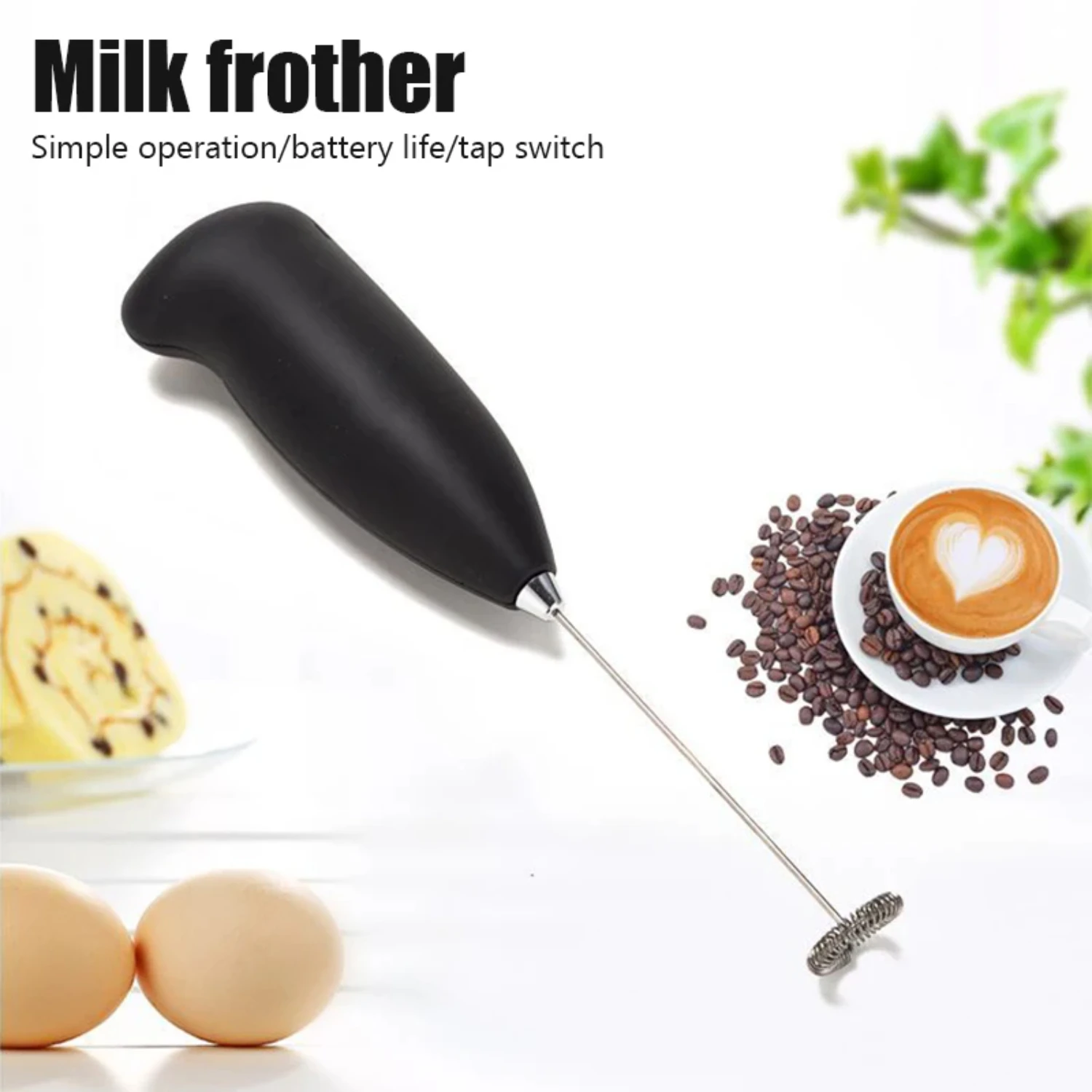 

Efficient and Easy-to-Use Mini Portable Handheld Milk Frother Blender Mixer - Perfect for Coffee, Cappuccino, and Smooth Blends