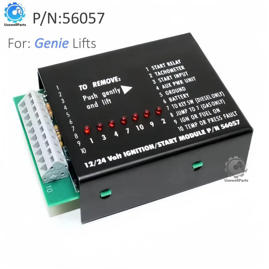 UsewellParts 56057 56057GT Ignition Starter Module Used For Genie Lifts S-45 S-85 Z-45/25 Z-51/30