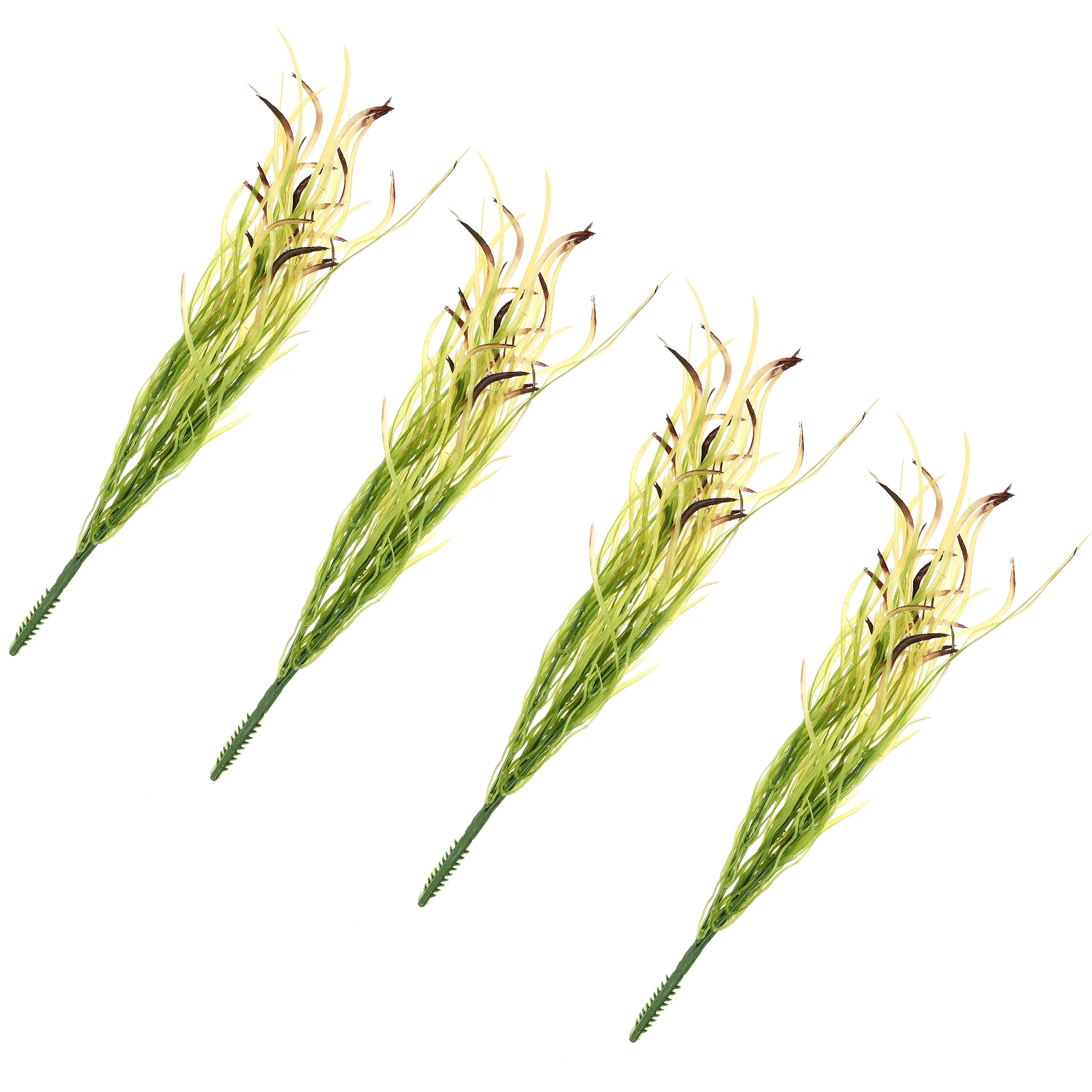 

4PCS Artificial Fake Grass Bouquets Plants Bundles High Quality Plastic PlantsDecorFlower ArrangingDIY Vase MaterialLiving