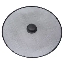 Black Splatter Screen Anti Grease Frying Pan Oil Splash Guard Lid Fine Mesh Splash Guard Cover Lid Kitchen Tools
