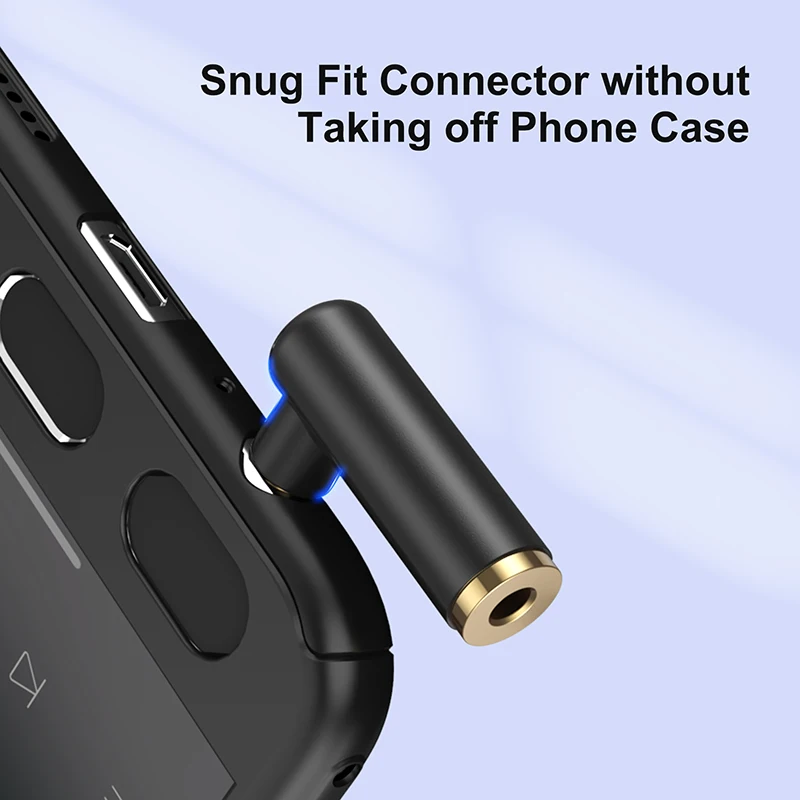 CableCreation Angle 3.5mm Audio Adapter, 1/8 TRRS Stereo Headphone Male to Female Connector view 2