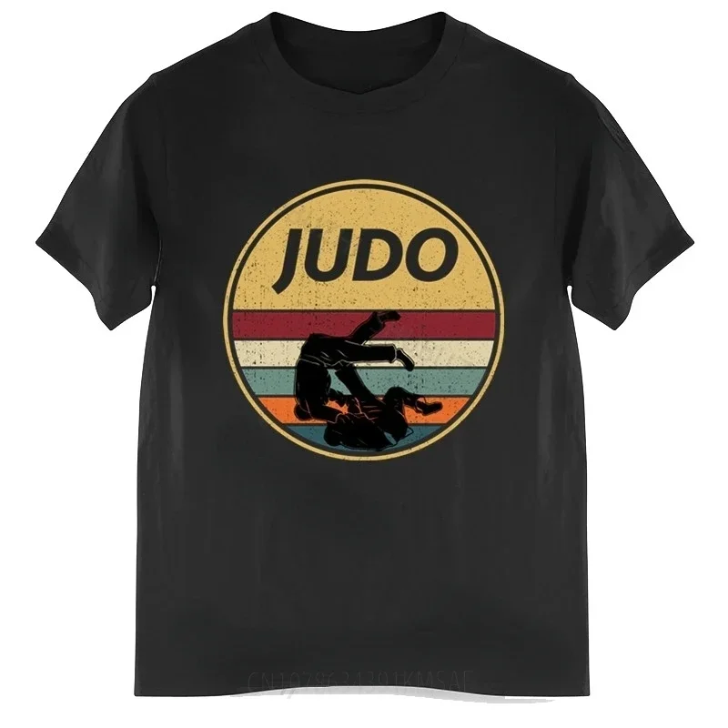 

Футболка мужская в стиле ретро, Judo Judoka, Классическая смешная комиксная рубашка унисекс, с коротким рукавом, для женщин и мужчин, на лето