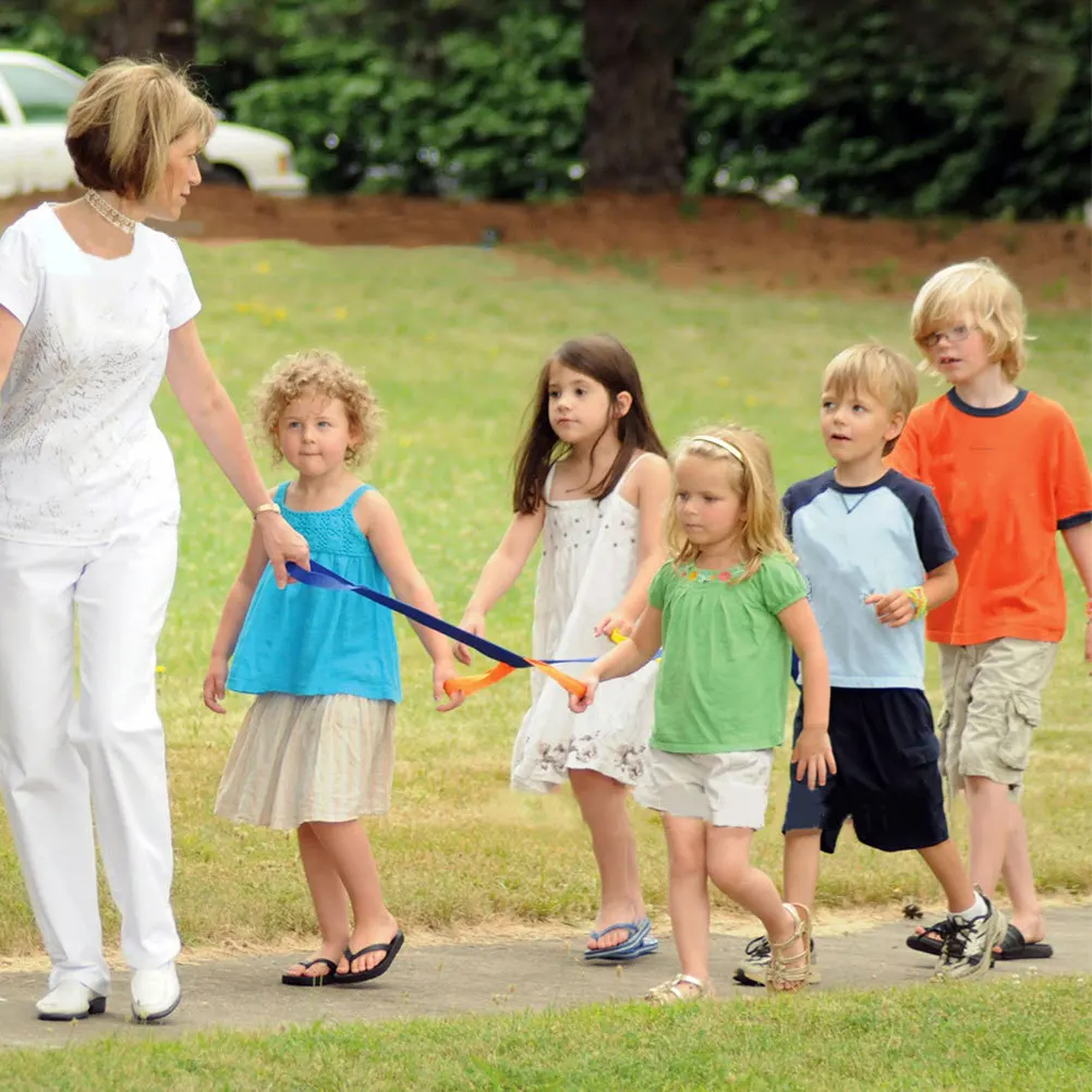 Corde de marche pour enfants d'âge préscolaire, 2 pièces, laisse à main de sécurité pour enfants en bas âge, corde antilost, laisse de poignet de marche en plein air pour groupe