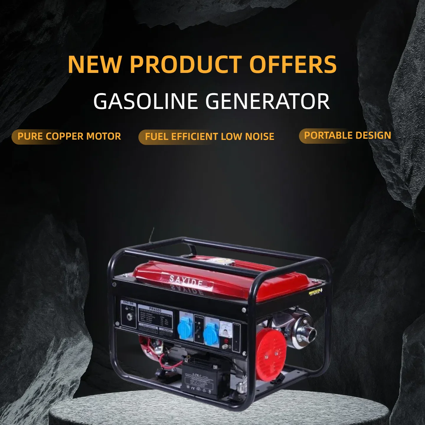 

Ready-to-usepetrol Portable Generator Set Customizable and Travel Electricity Made in China Engine-generator Generators 24v