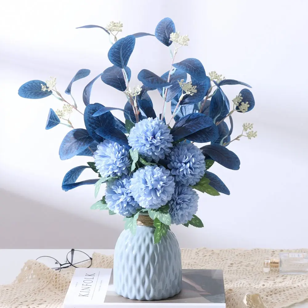 Simulation Nordic Bouquet Dining Table Chrysanthemum Ball Decoration Flower Hydrangea Wedding Decor christmas Artificial Fake