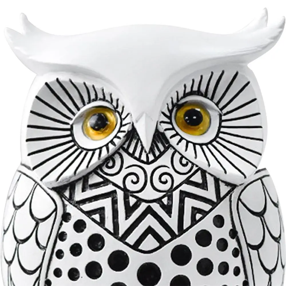 Owl Statue Owl Home Decor Animal Sculpture Crafts Owl Figurine for Table Home Decorations for Bedroom Office Bookshelf Mantel