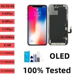 NEW OLED Screen For iPhone X XR XS MAX 11 12 PRO MAX LCD Display  Incell Screen Support 3D Touch True For iPhone 7 8 Plus X XS 1